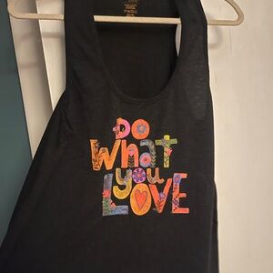 NATURAL LIFE Black Tee with Gold Print